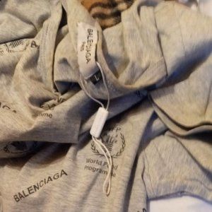 T-shirt Balenciaga gris homme L